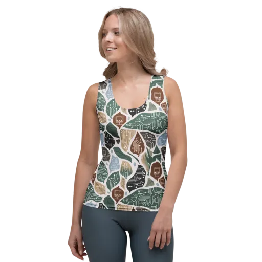 Botanical Logic on a Women's Tank Top