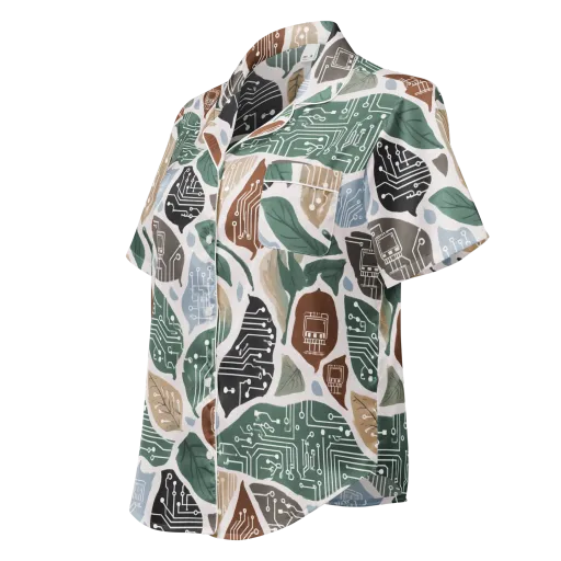 Botanical Logic on a Women's Short Sleeve Pajama Top