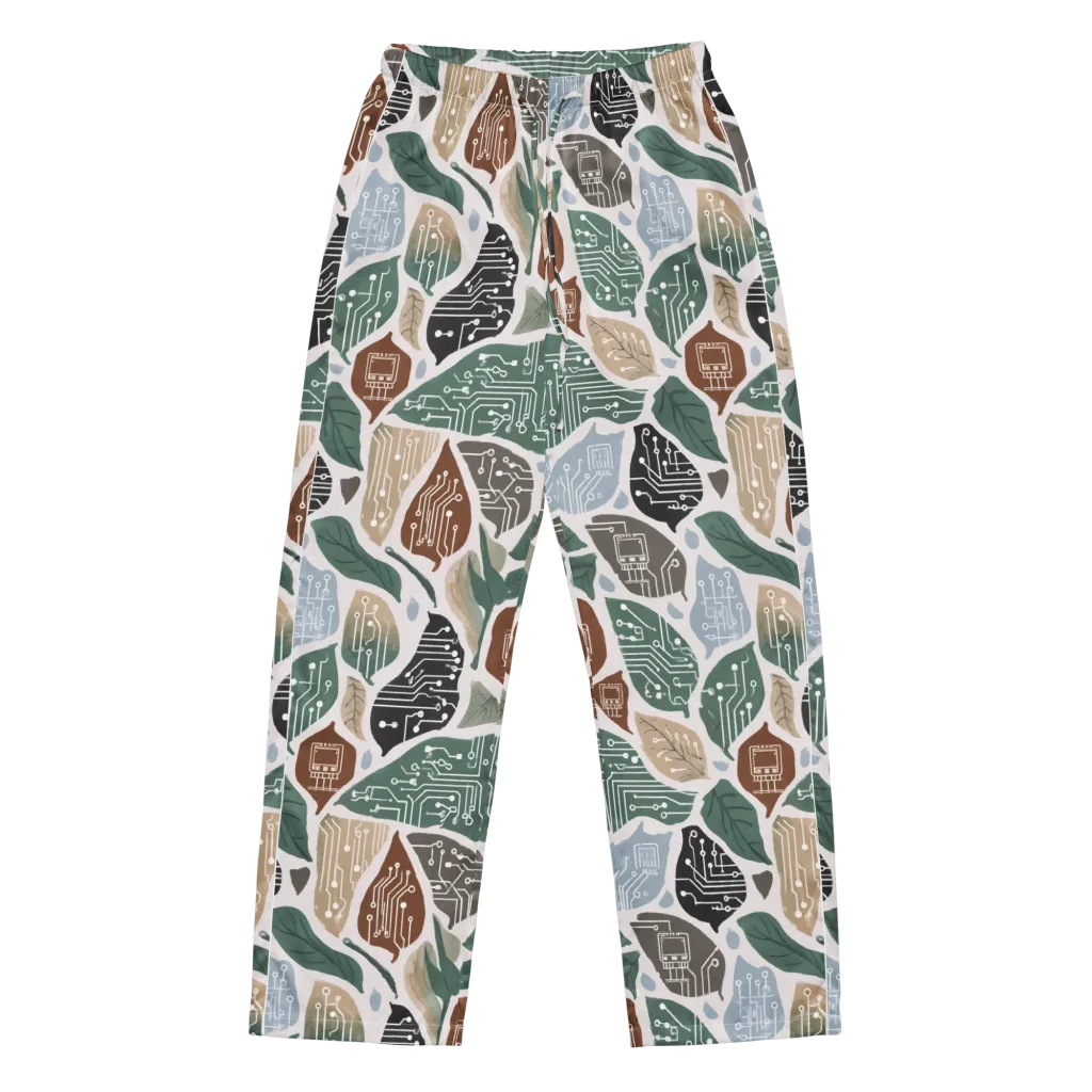 Botanical Logic on Women's Pajama Pants — Front
