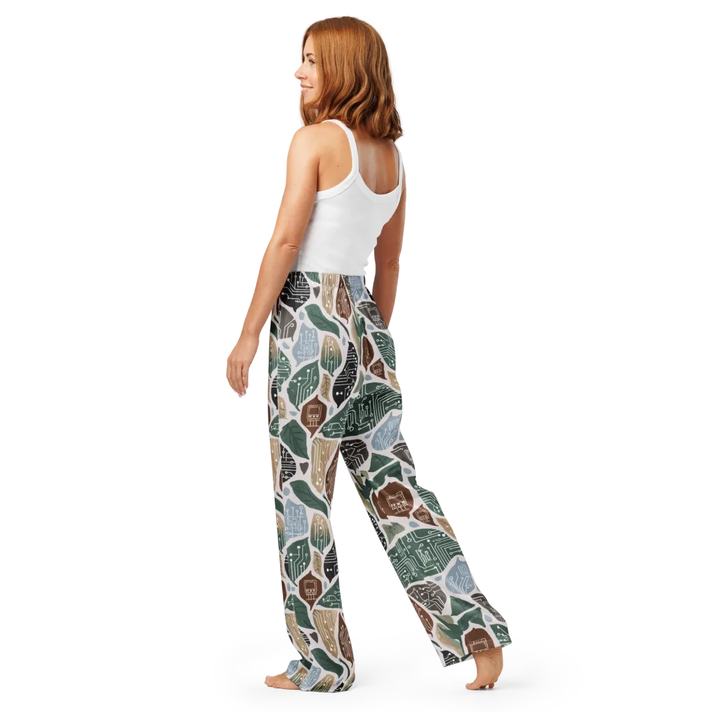 Botanical Logic on Women's Pajama Pants — Back