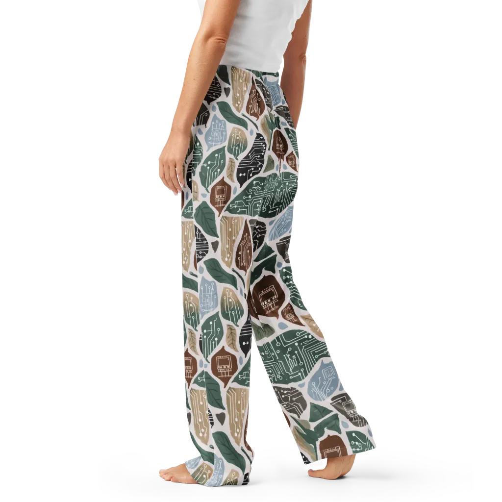 Botanical Logic on Women's Pajama Pants — Left