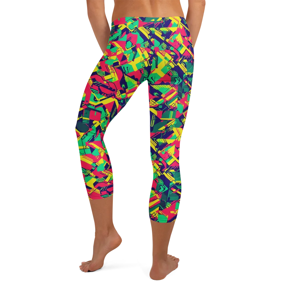 Hypercolor Relay on Capri Leggings — Back
