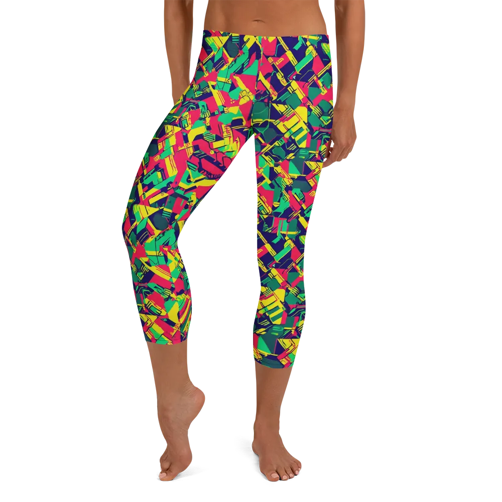 Hypercolor Relay on Capri Leggings — Front