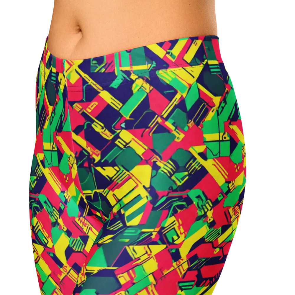 Hypercolor Relay on Capri Leggings — Zoomed-in