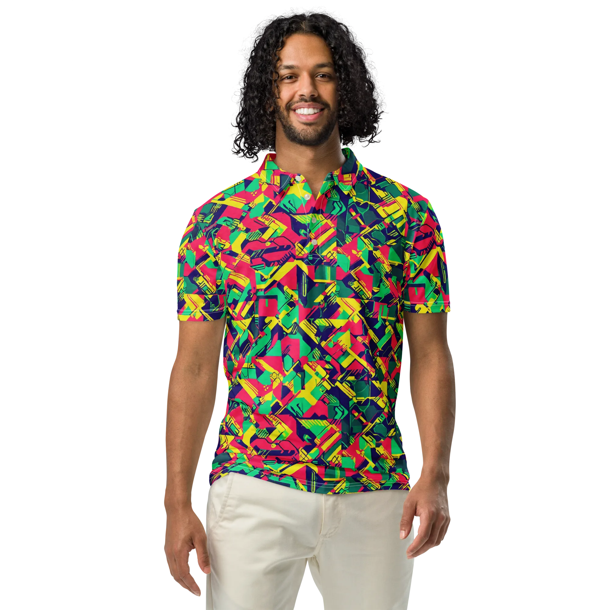 Hypercolor Relay on Men's Slim Fit Polo Shirt — Front