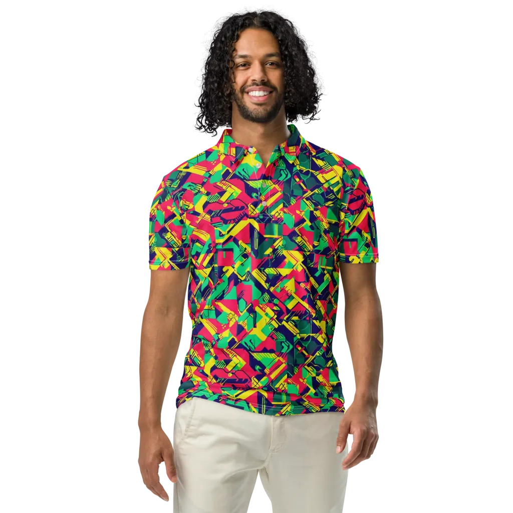 Hypercolor Relay on Men's Slim Fit Polo Shirt — Front
