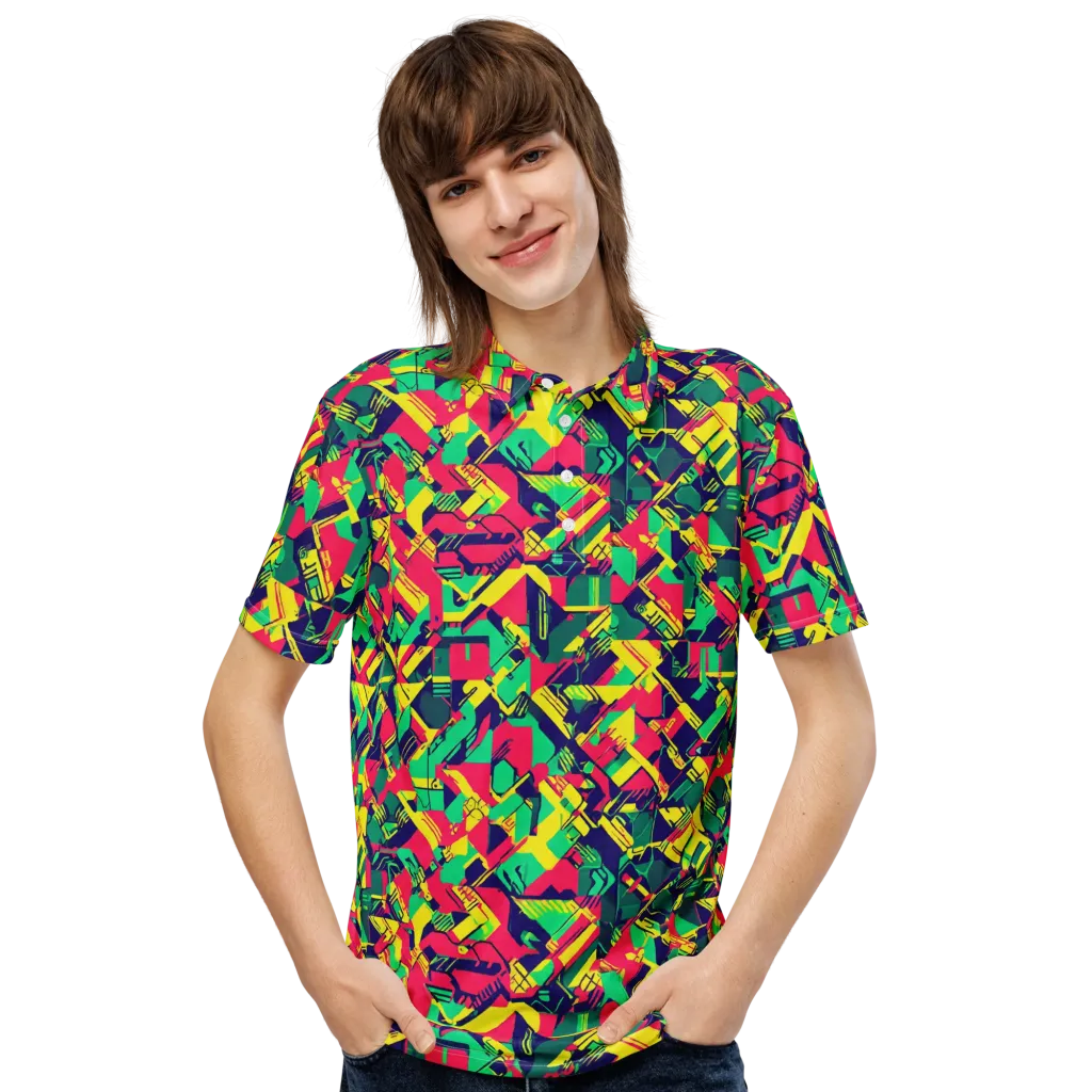 Hypercolor Relay on Men's Slim Fit Polo Shirt — Front