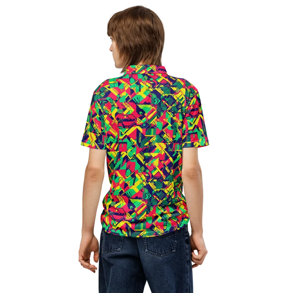 Hypercolor Relay on Men's Slim Fit Polo Shirt — Back