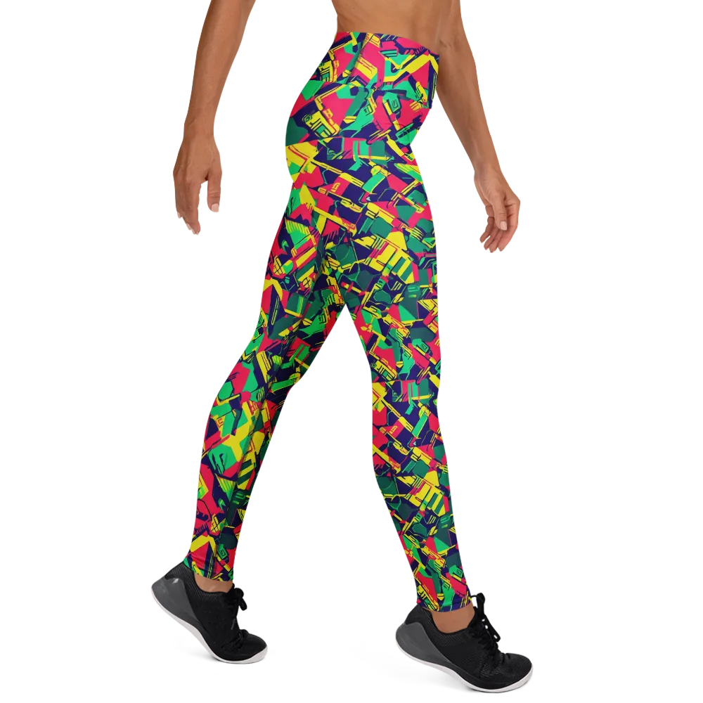 Hypercolor Relay on Yoga Leggings — Right