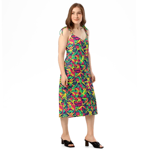 Hypercolor Relay on a Slip Dress