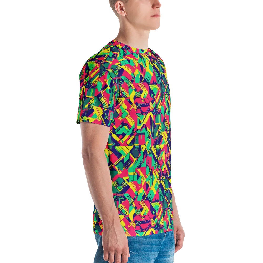 Hypercolor Relay on Men's Crew Neck T-Shirt — Right