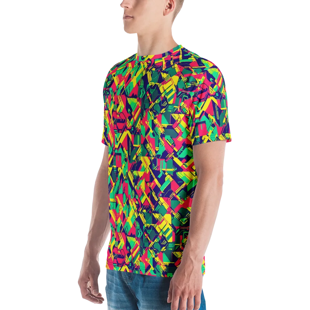 Hypercolor Relay on Men's Crew Neck T-Shirt — Left