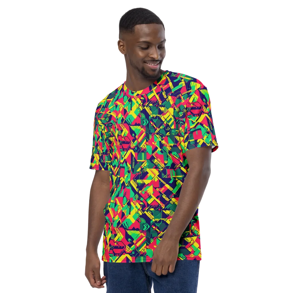 Hypercolor Relay on Men's Crew Neck T-Shirt — Left
