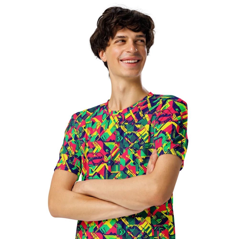 Hypercolor Relay on Men's Crew Neck T-Shirt — Left Front