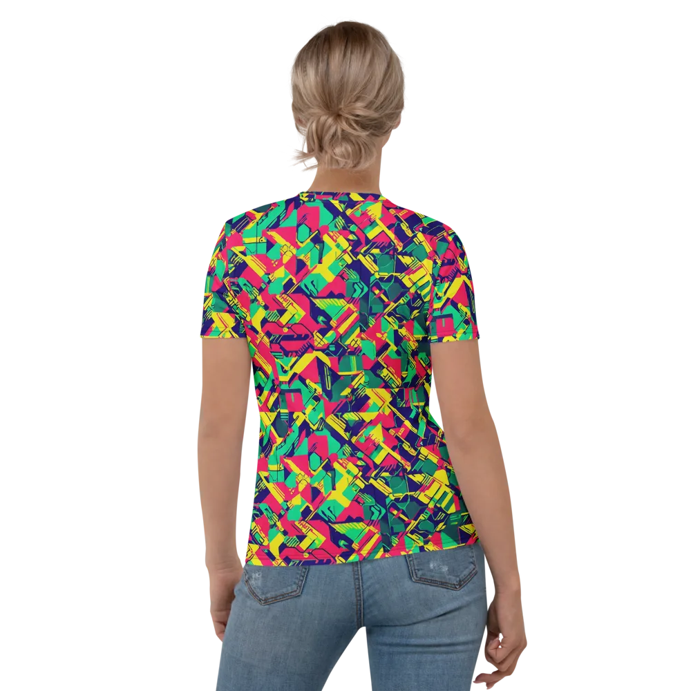 Hypercolor Relay on Women's Crew Neck T-Shirt — Back
