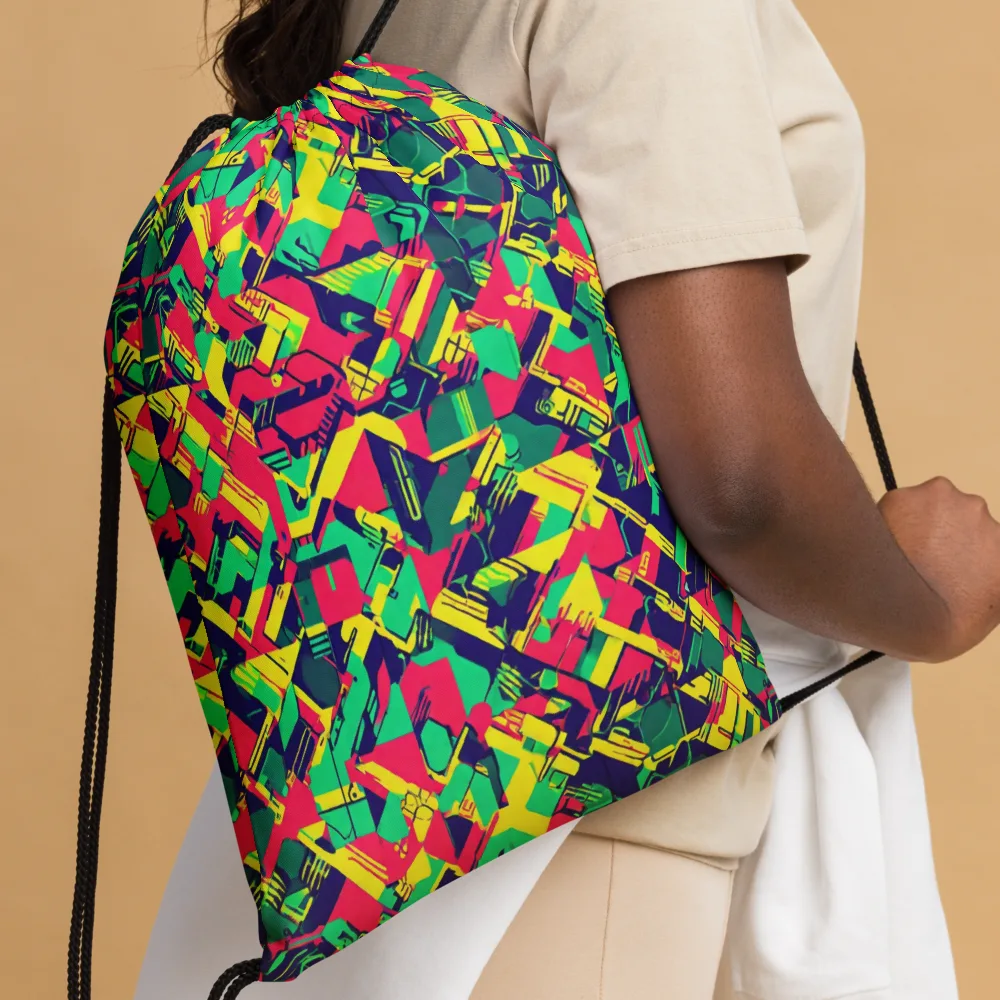 Hypercolor Relay on Drawstring Bag — Front