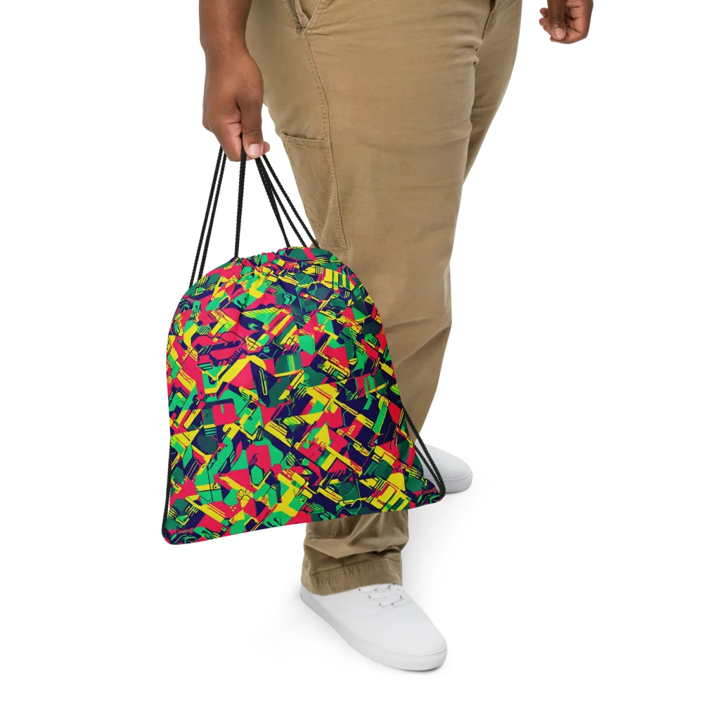 Hypercolor Relay on Drawstring Bag — Front