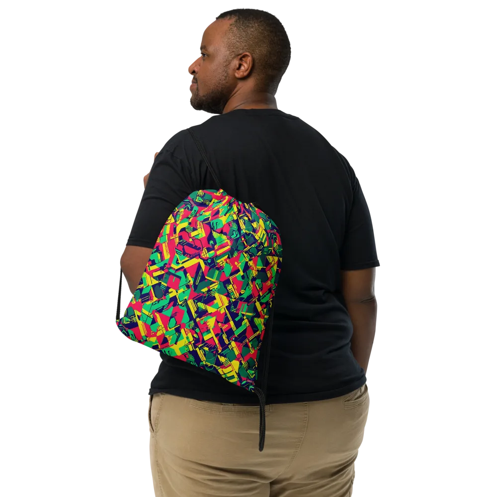 Hypercolor Relay on Drawstring Bag — Front