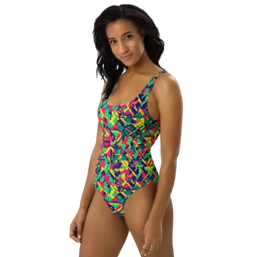 Hypercolor Relay on a One-Piece Swimsuit