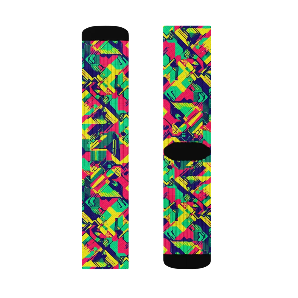 Hypercolor Relay on Socks — Right Sock