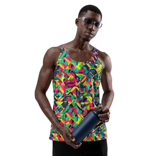 Hypercolor Relay on a Men's Tank Top