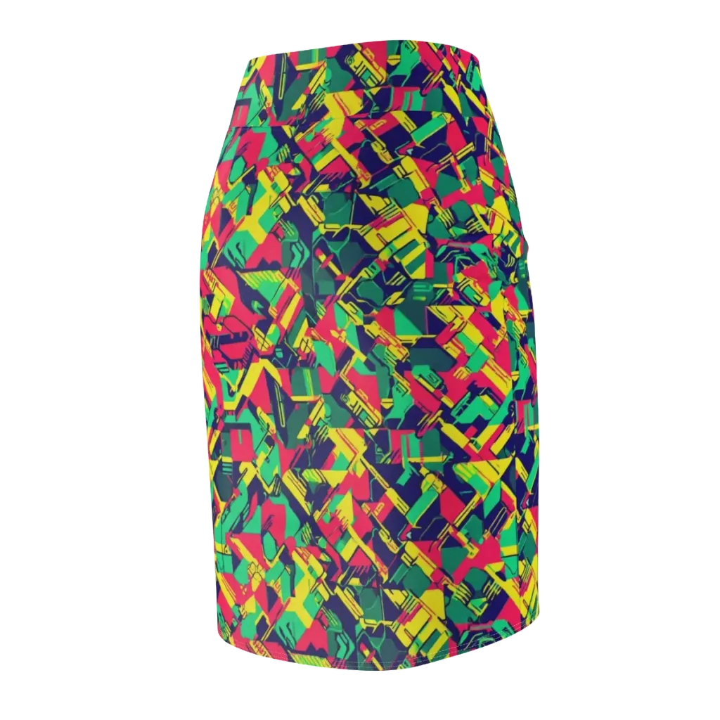 Hypercolor Relay on Pencil Skirt — Back Side