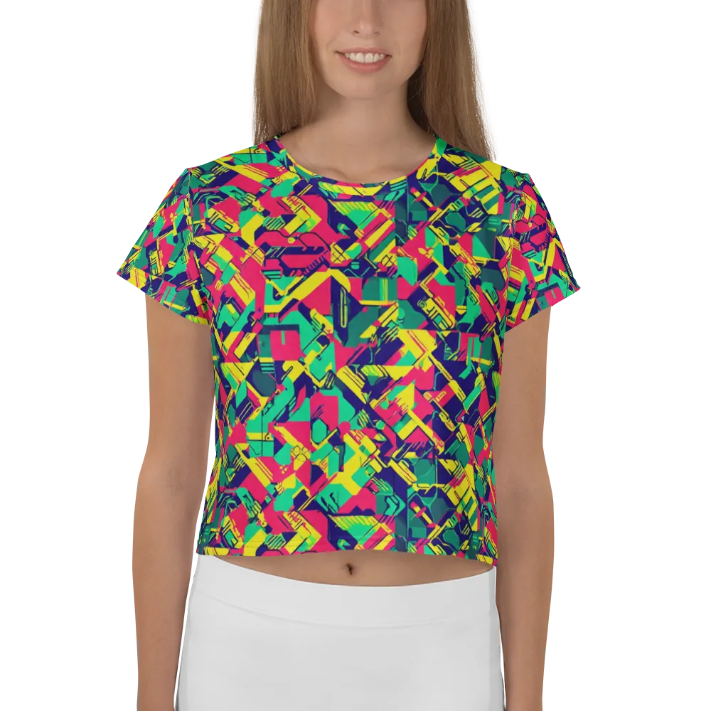 Hypercolor Relay on Crop Tee — Front
