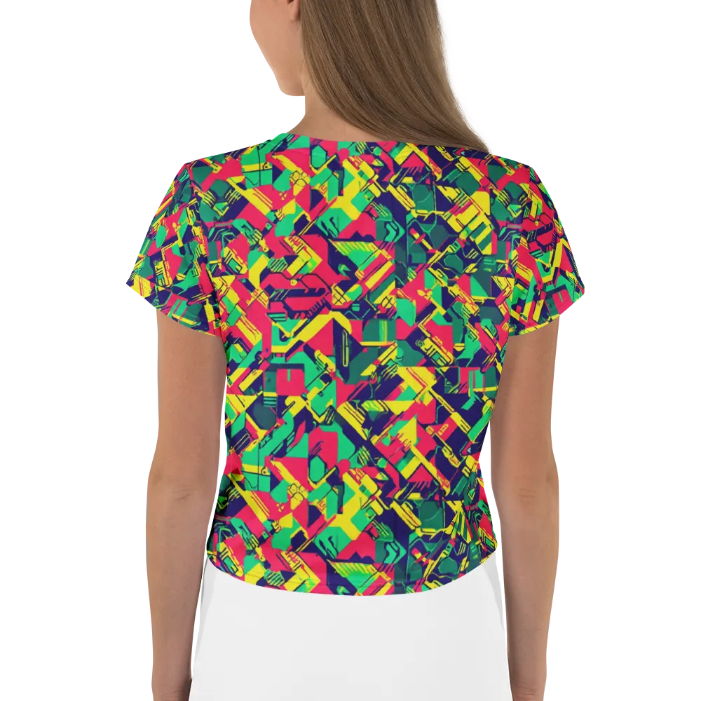 Hypercolor Relay on Crop Tee — Back