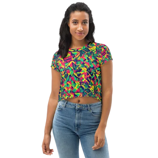 Hypercolor Relay on a Crop Tee