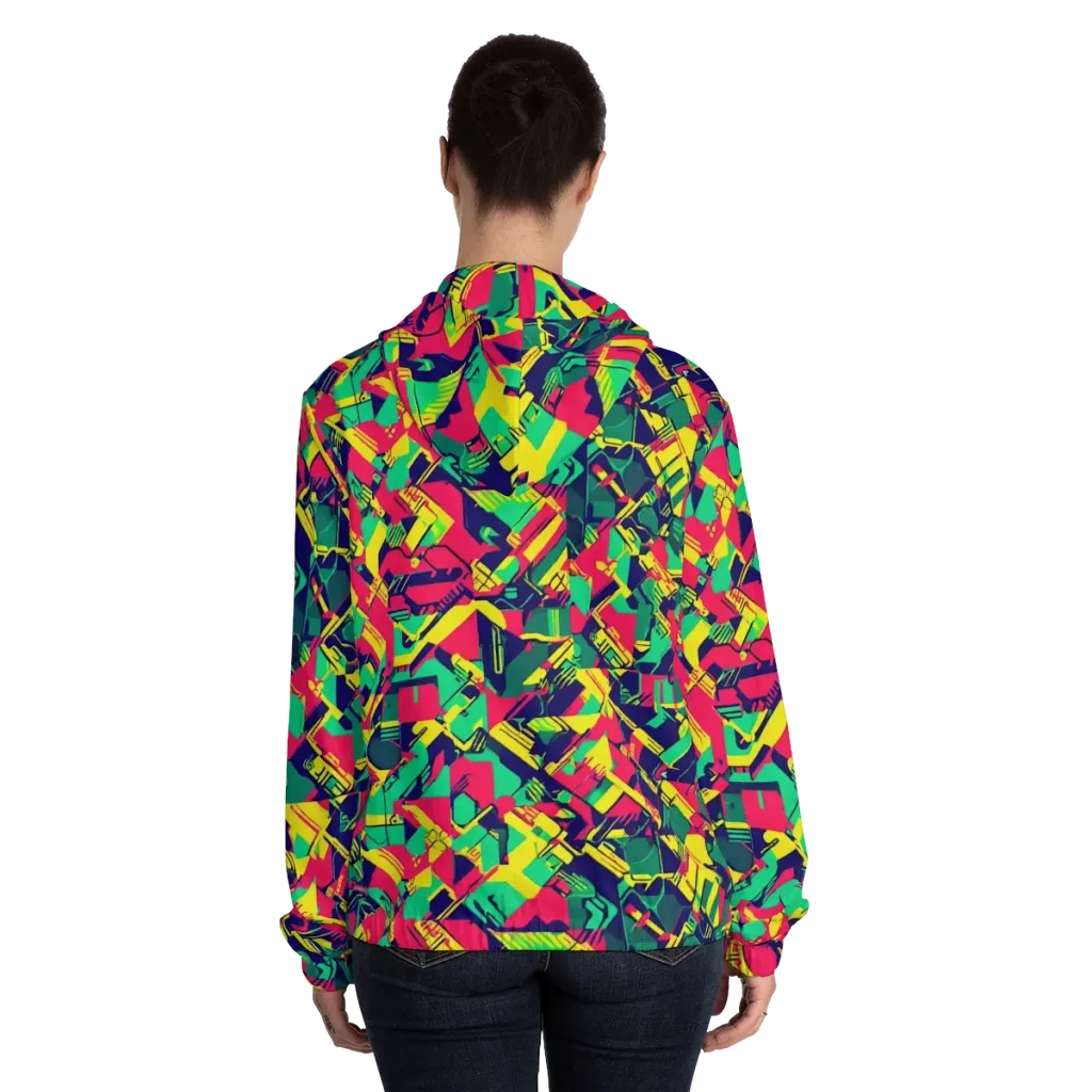 Hypercolor Relay on Women's Full-Zip Hoodie — Back On Person