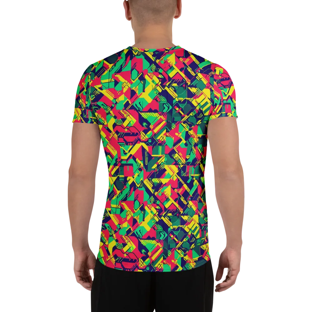 Hypercolor Relay on Men's Athletic T-Shirt — Back