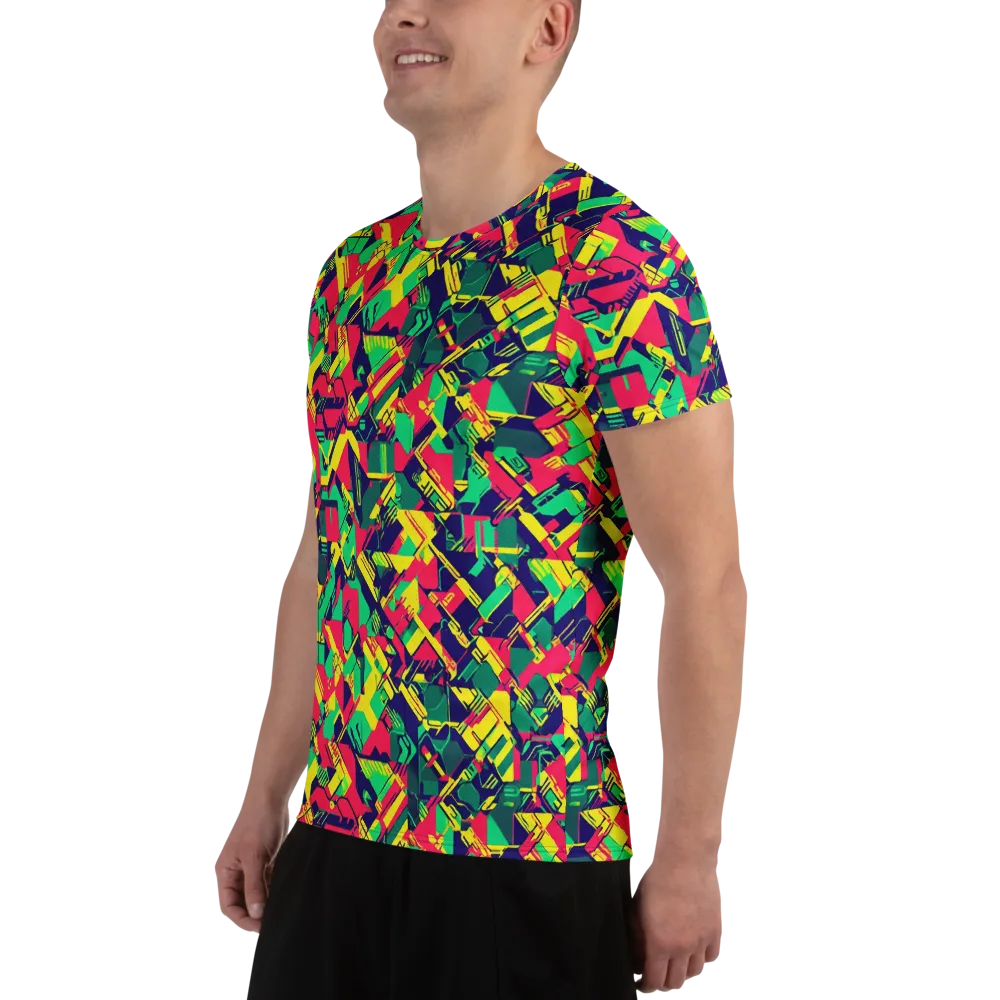 Hypercolor Relay on Men's Athletic T-Shirt — Left