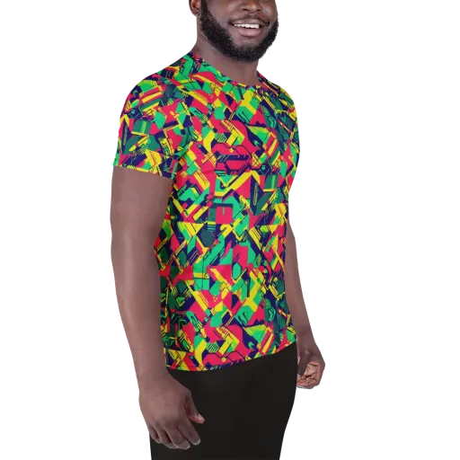 Hypercolor Relay on a Men's Athletic T-Shirt