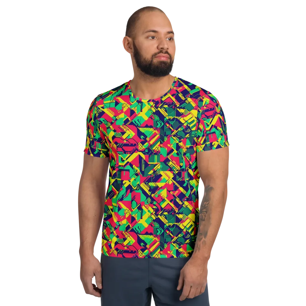 Hypercolor Relay on Men's Athletic T-Shirt — Front