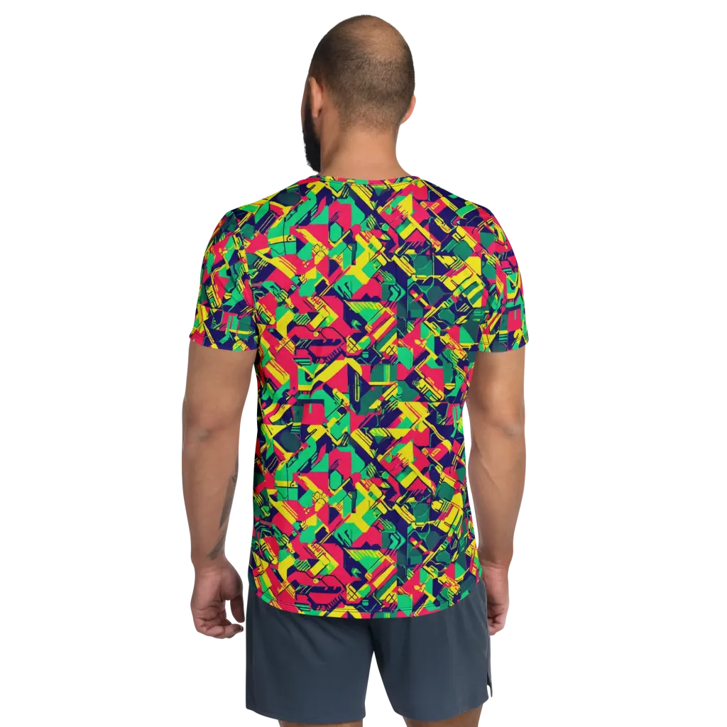 Hypercolor Relay on Men's Athletic T-Shirt — Back