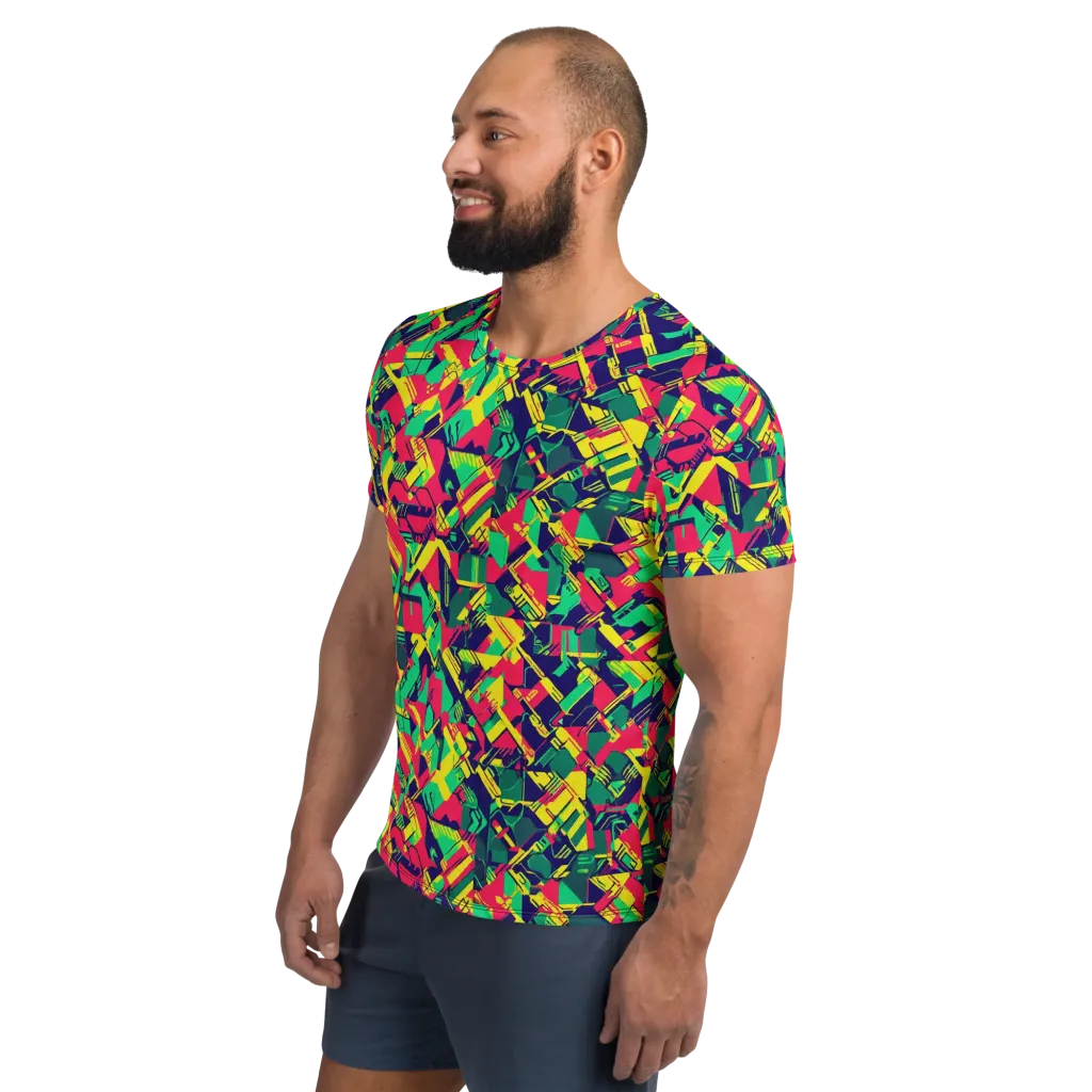 Hypercolor Relay on Men's Athletic T-Shirt — Left
