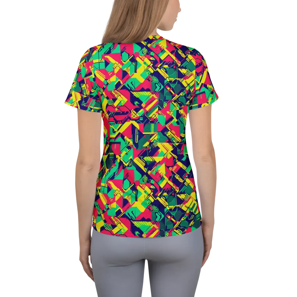 Hypercolor Relay on Women's Athletic T-Shirt — Back