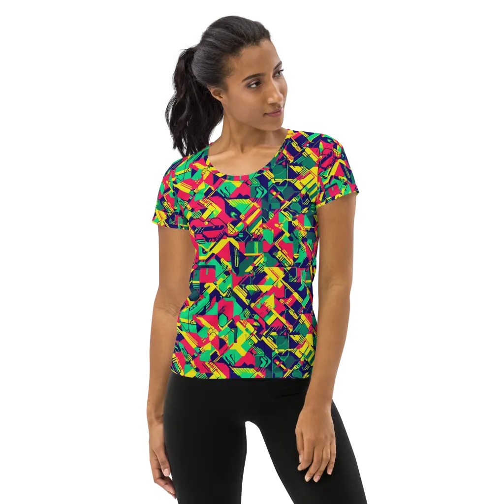 Hypercolor Relay on Women's Athletic T-Shirt — Front