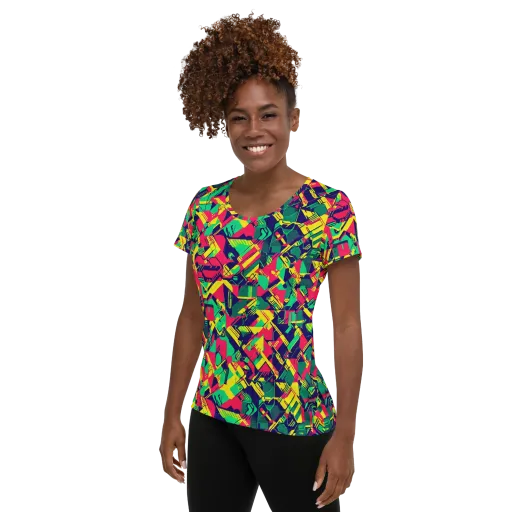 Hypercolor Relay on a Women's Athletic T-Shirt