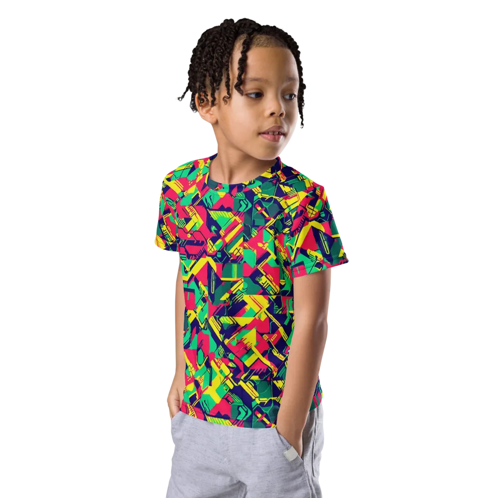 Hypercolor Relay on Kids Crew Neck T-Shirt — Left Front