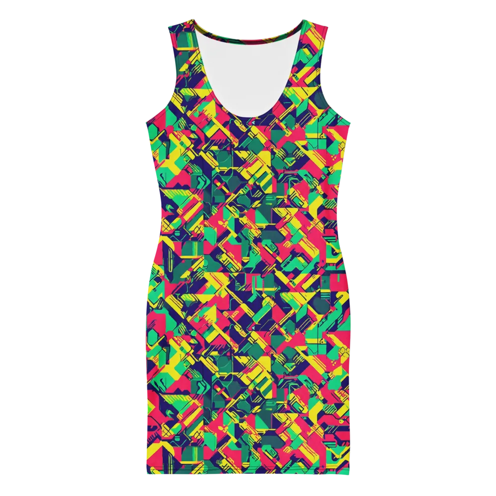 Hypercolor Relay on Bodycon Dress — Front