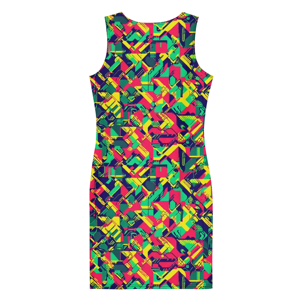 Hypercolor Relay on Bodycon Dress — Back