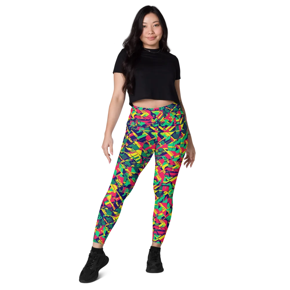 Hypercolor Relay on Leggings with Pockets — Front