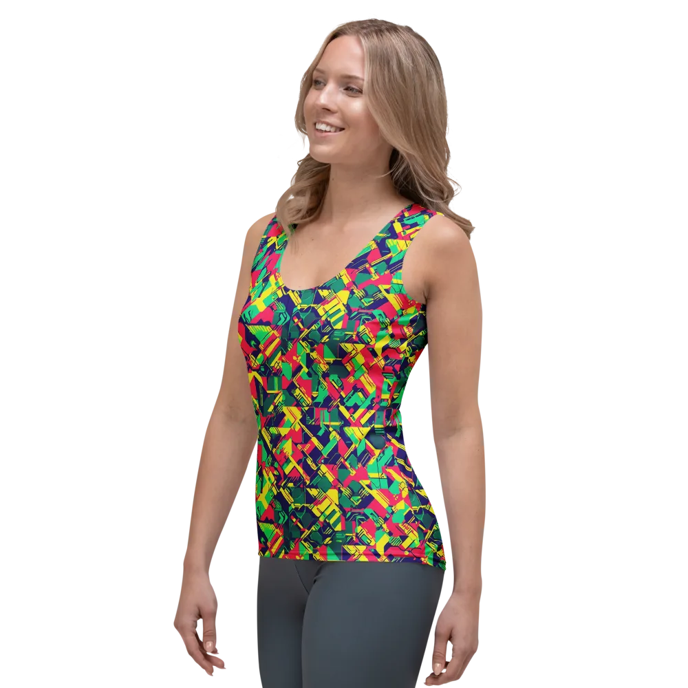 Hypercolor Relay on Women's Tank Top — Left Front
