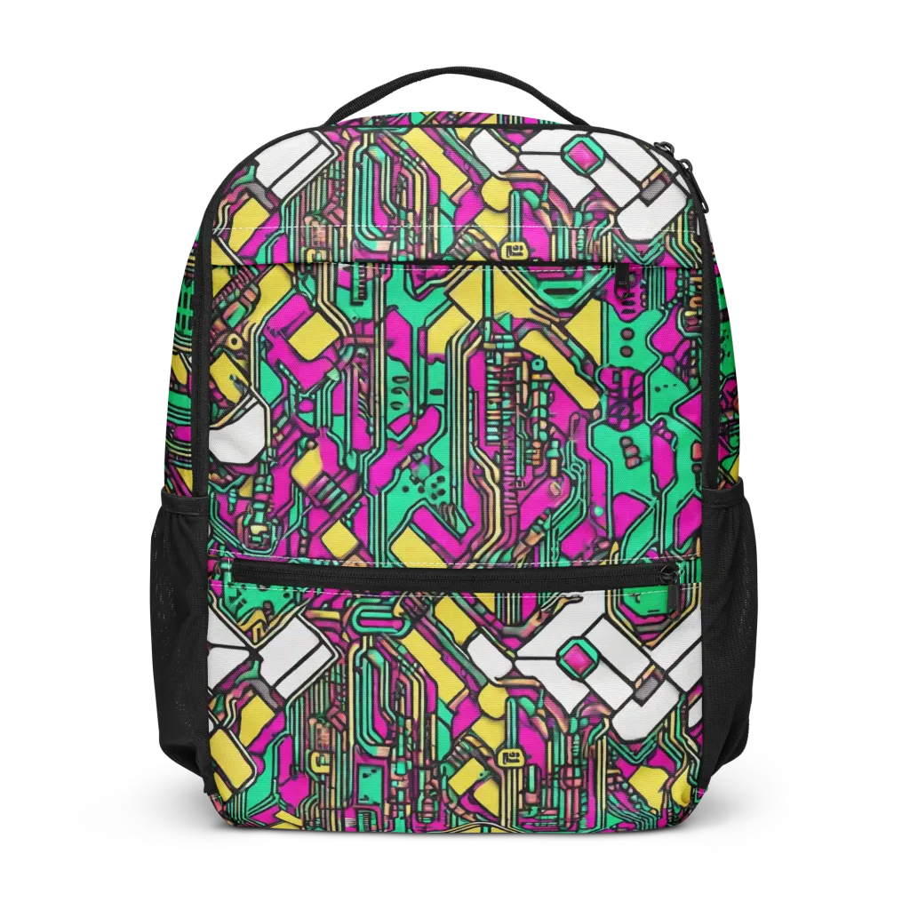Synthwave Wiring on Utility Backpack — Front