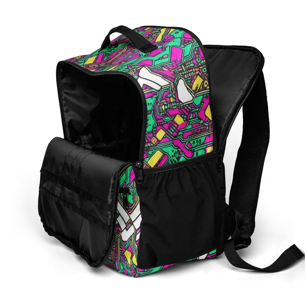 Synthwave Wiring on Utility Backpack — Product details 2