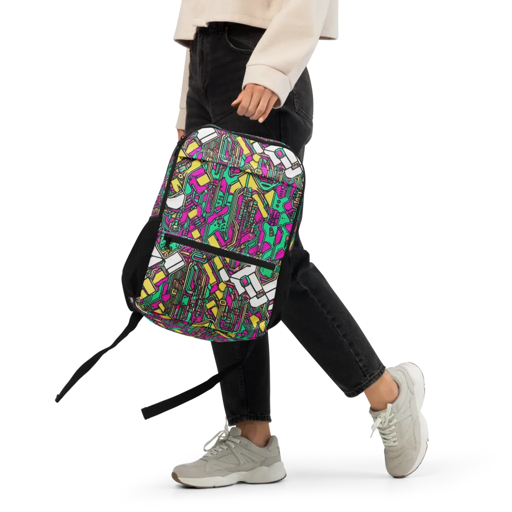 Synthwave Wiring on Utility Backpack — Front