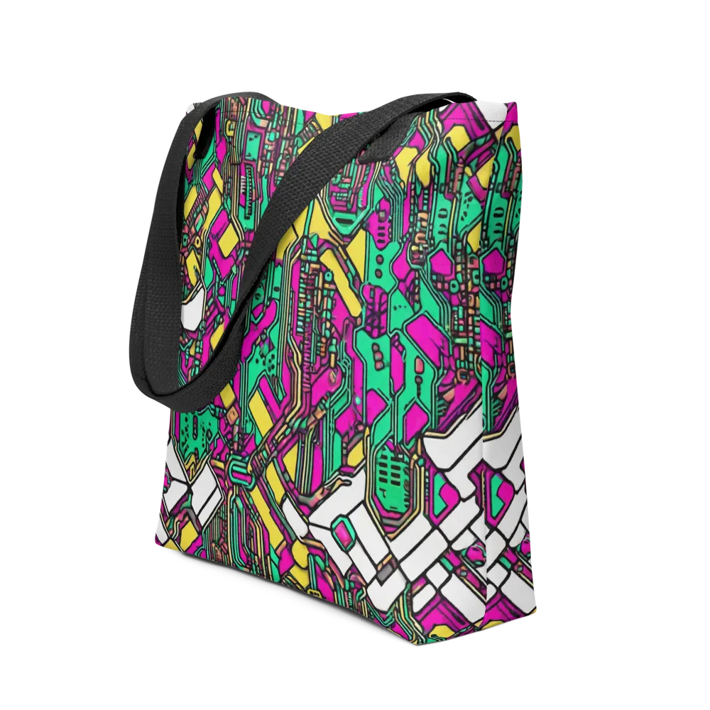 Synthwave Wiring on Tote Bag — Front