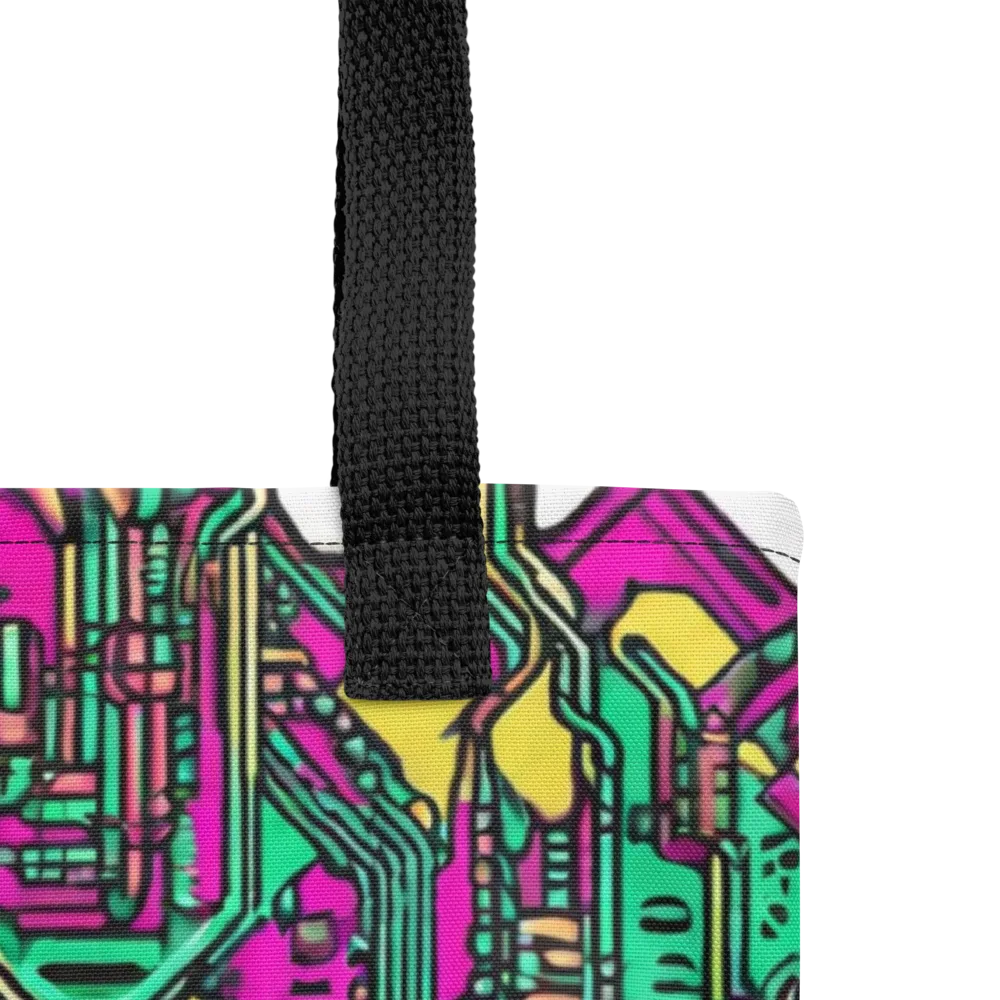 Synthwave Wiring on Tote Bag — Product details