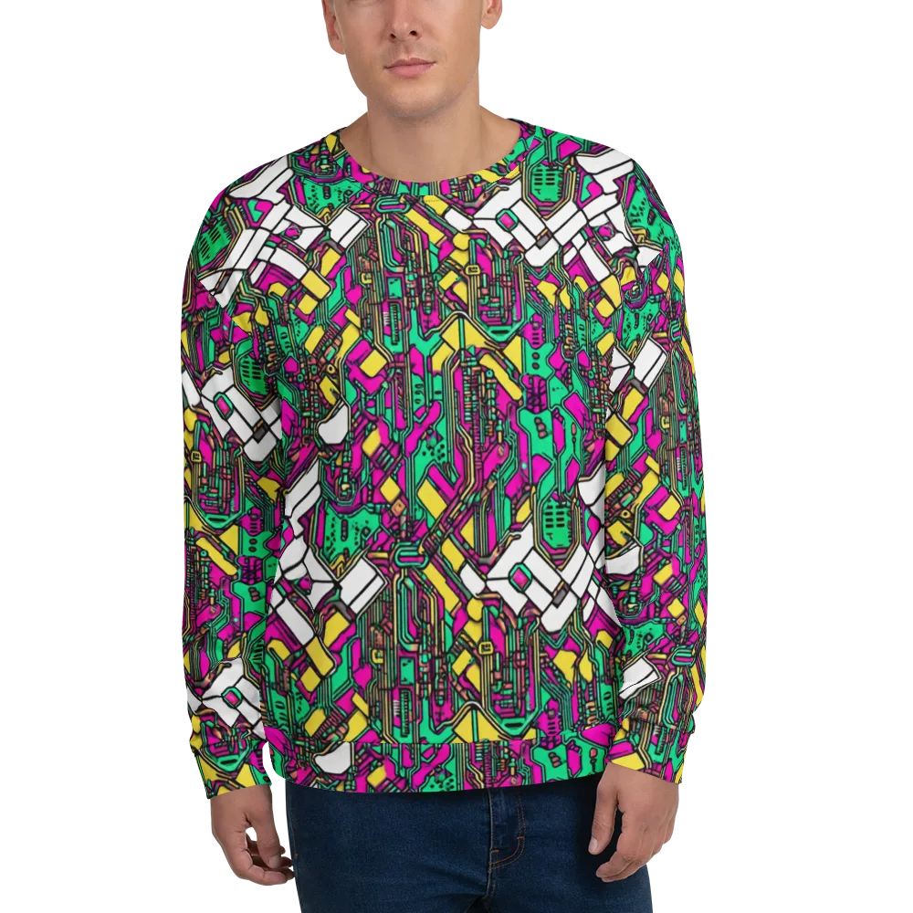 Synthwave Wiring on Sweatshirt — Front